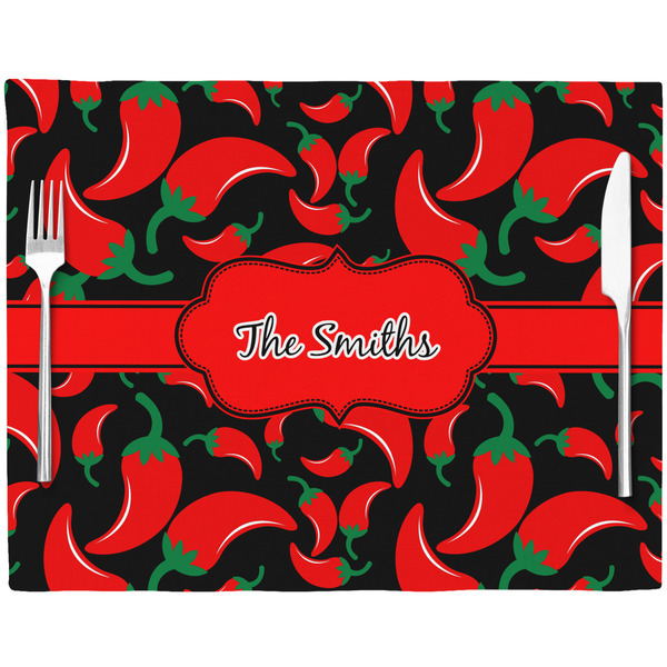 Chili Peppers Placemat with Props