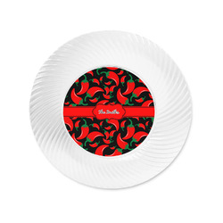 Chili Peppers Plastic Party Appetizer & Dessert Plates - 6" (Personalized)