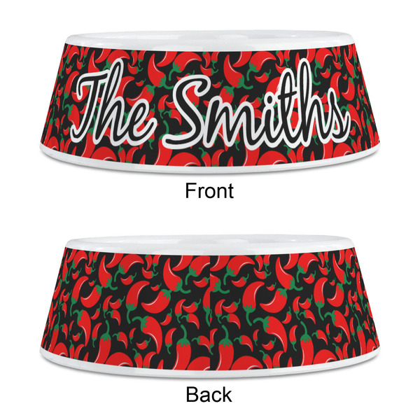 Chili Peppers Plastic Pet Bowls - Medium - APPROVAL