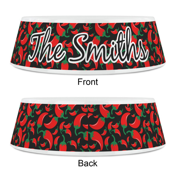 Chili Peppers Plastic Pet Bowls - Small - APPROVAL