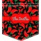 Chili Peppers Iron On Faux Pocket (Personalized)