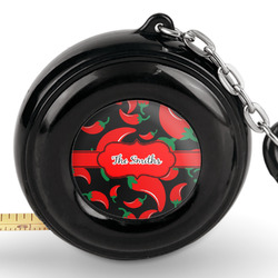 Chili Peppers Pocket Tape Measure - 6 Ft w/ Carabiner Clip (Personalized)