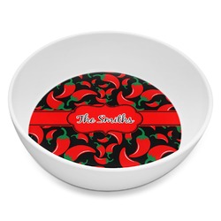 Chili Peppers Melamine Bowl - 8 oz (Personalized)