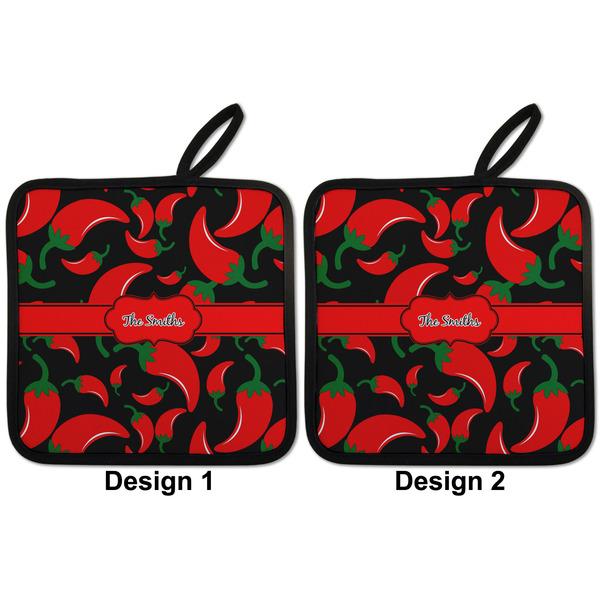 Chili Peppers Pot Holders - Set of 2 APPROVAL