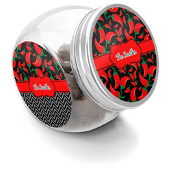 Chili Peppers Puppy Treat Jar (Personalized)