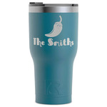 Chili Peppers RTIC Tumbler - Dark Teal - Laser Engraved - Single-Sided (Personalized)