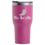 Chili Peppers RTIC Tumbler - Magenta - Laser Engraved - Single-Sided (Personalized)