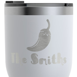 Chili Peppers RTIC Tumbler - White - Engraved Front (Personalized)