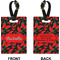 Chili Peppers Rectangle Luggage Tag (Front + Back)