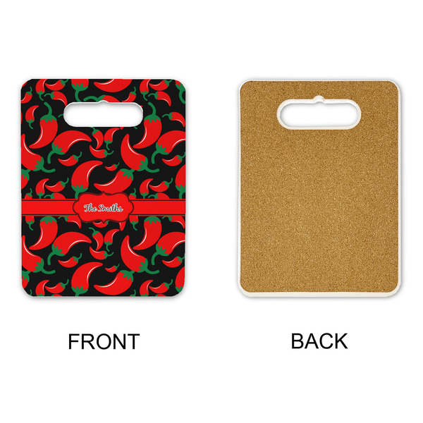 Chili Peppers Rectangle Trivet with Handle - APPROVAL