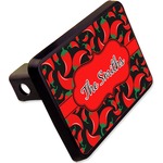 Chili Peppers Rectangular Trailer Hitch Cover - 2" (Personalized)
