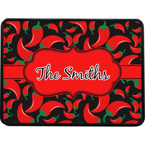 Chili Peppers Rectangular Trailer Hitch Cover (Personalized)
