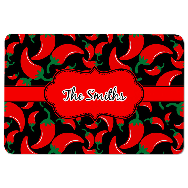 Chili Peppers Rectangular Fridge Magnet - FRONT