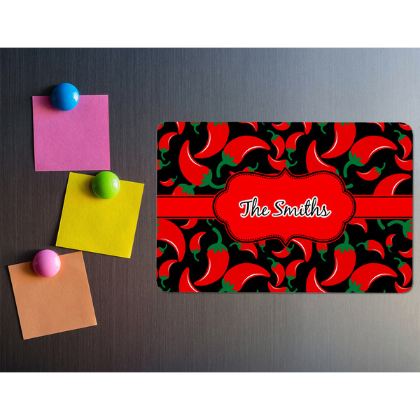 Chili Peppers Rectangular Fridge Magnet - LIFESTYLE