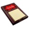 Chili Peppers Red Mahogany Sticky Note Holder - Angle