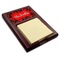 Chili Peppers Red Mahogany Sticky Note Holder (Personalized)