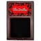 Chili Peppers Red Mahogany Sticky Note Holder - Flat