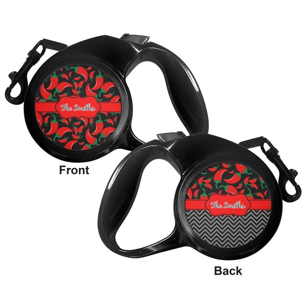 Chili Peppers Retractable Dog Leash - Medium Large - Apvl