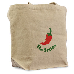 Chili Peppers Reusable Cotton Grocery Bag (Personalized)