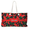 Chili Peppers Large Rope Tote Bag - Front View