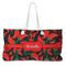 Chili Peppers Large Tote Bag with Rope Handles (Personalized)
