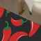Chili Peppers Large Rope Tote - Close Up View