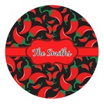 Chili Peppers Round Decal - Small (Personalized)