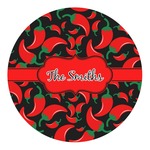 Chili Peppers Round Decal (Personalized)