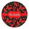 Chili Peppers Round Decal - Medium (Personalized)