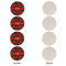 Chili Peppers Round Linen Placemats - APPROVAL Set of 4 (single sided)