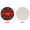 Chili Peppers Round Linen Placemats - APPROVAL (single sided)