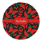 Chili Peppers Round Linen Placemats - FRONT (Double Sided)