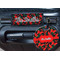 Chili Peppers Round Luggage Tag & Handle Wrap - In Context