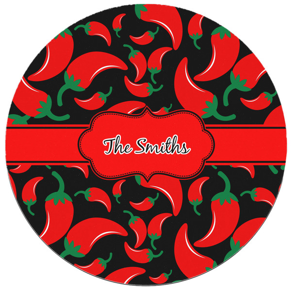 Chili Peppers Round Mousepad - APPROVAL