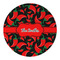 Chili Peppers Round Paper Coaster - Approval