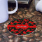 Chili Peppers Round Paper Coaster - Front