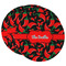 Chili Peppers Round Paper Coaster - Main