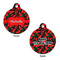 Chili Peppers Round Pet Tag - Front & Back