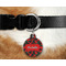 Chili Peppers Round Pet Tag on Collar & Dog