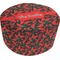 Chili Peppers Round Pouf Ottoman (Top)