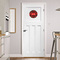Chili Peppers Round Wall Decal on Door