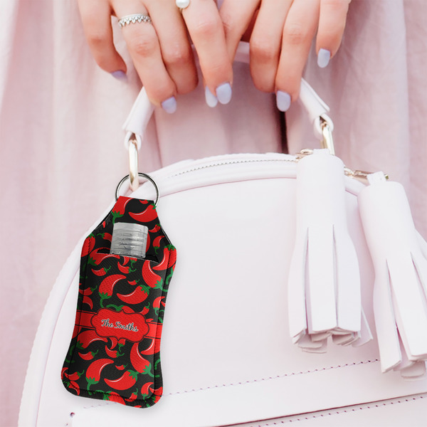 Chili Peppers Sanitizer Holder Keychain - Large (LIFESTYLE)