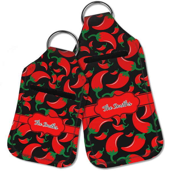 Chili Peppers Sanitizer Holder Keychain - Parent Main