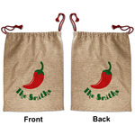 Chili Peppers Santa Sack - Front & Back (Personalized)