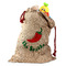 Chili Peppers Santa Bag - Front (stuffed w toys) PARENT