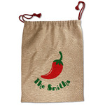 Chili Peppers Santa Sack - Front (Personalized)