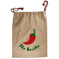 Chili Peppers Santa Sack - Front (Personalized)