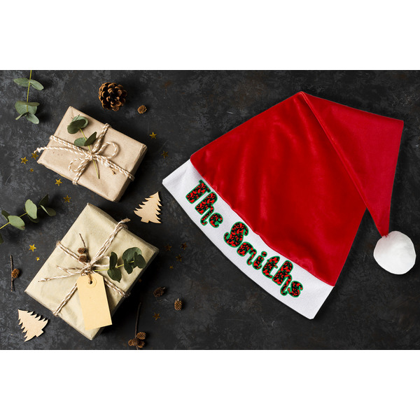 Chili Peppers Santa Hat - Flat Layout