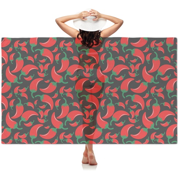 Custom Chili Peppers Sheer Sarong