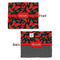 Chili Peppers Security Blanket - Front & Back View
